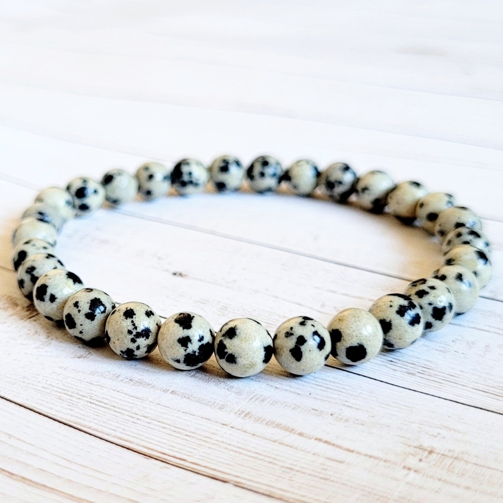 Dalmatian Jasper Gemstone Bracelet